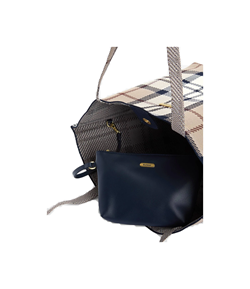 Borsa tote large layla rosewood tartan